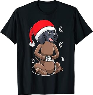Christmas Bavarian Mountain Hound Video Gaming Gamer Dog T-Shirt