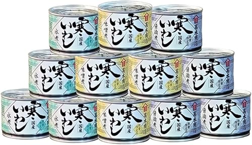 寒いわし 3種 190g×4缶ずつ 計12缶 セット 鰯 イワシ いわし 魚 缶詰め 缶詰