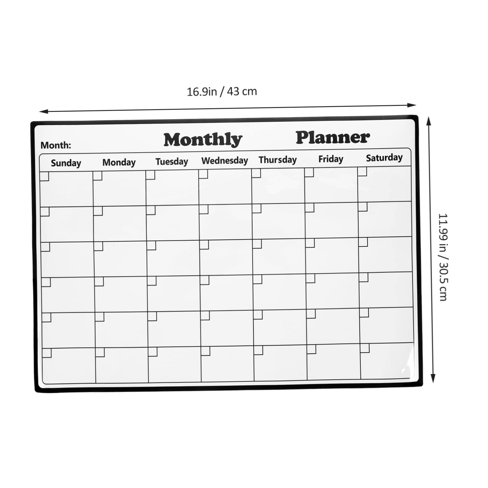 VILLCASE 4stücke Magnetischer Kühlschrank Kalender Abwischbarer Monats Und Wochenplaner Für Familienorganisation Und Arbeitsplanung Mit Flexibler Magnetfolie Und Praktischen