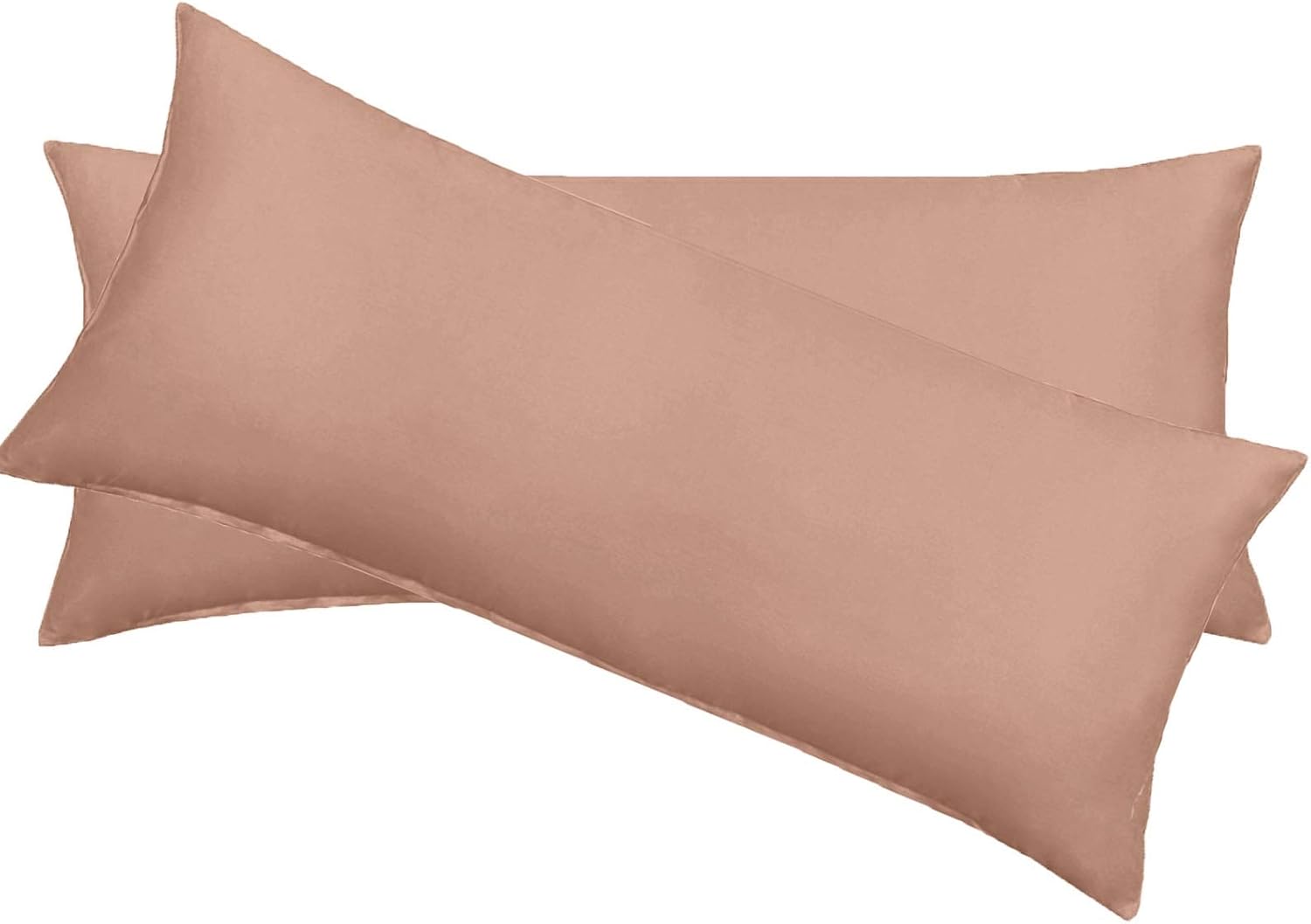 2-PCs Body Pillowcase, 400 Thread Count, Egyptian Cotton,Solid Pattern- Fits 20 x 54 Body Pillow Cover, (Body Pillow Case/Cover 20" x 54", Wine)