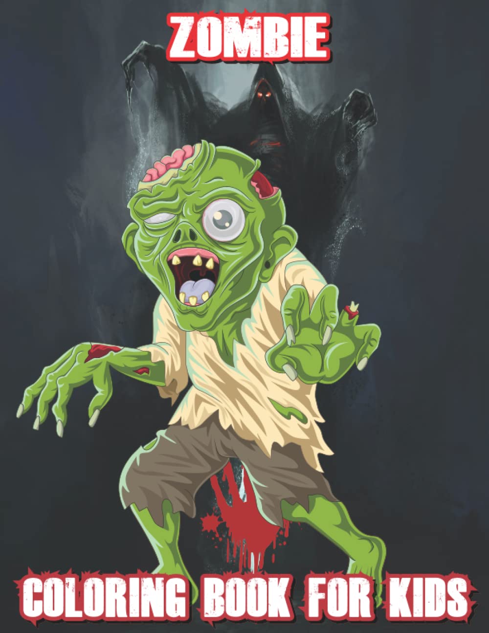 Zombie Coloring Book for Kids: Fun Coloring Book for Kids Ages 4-8