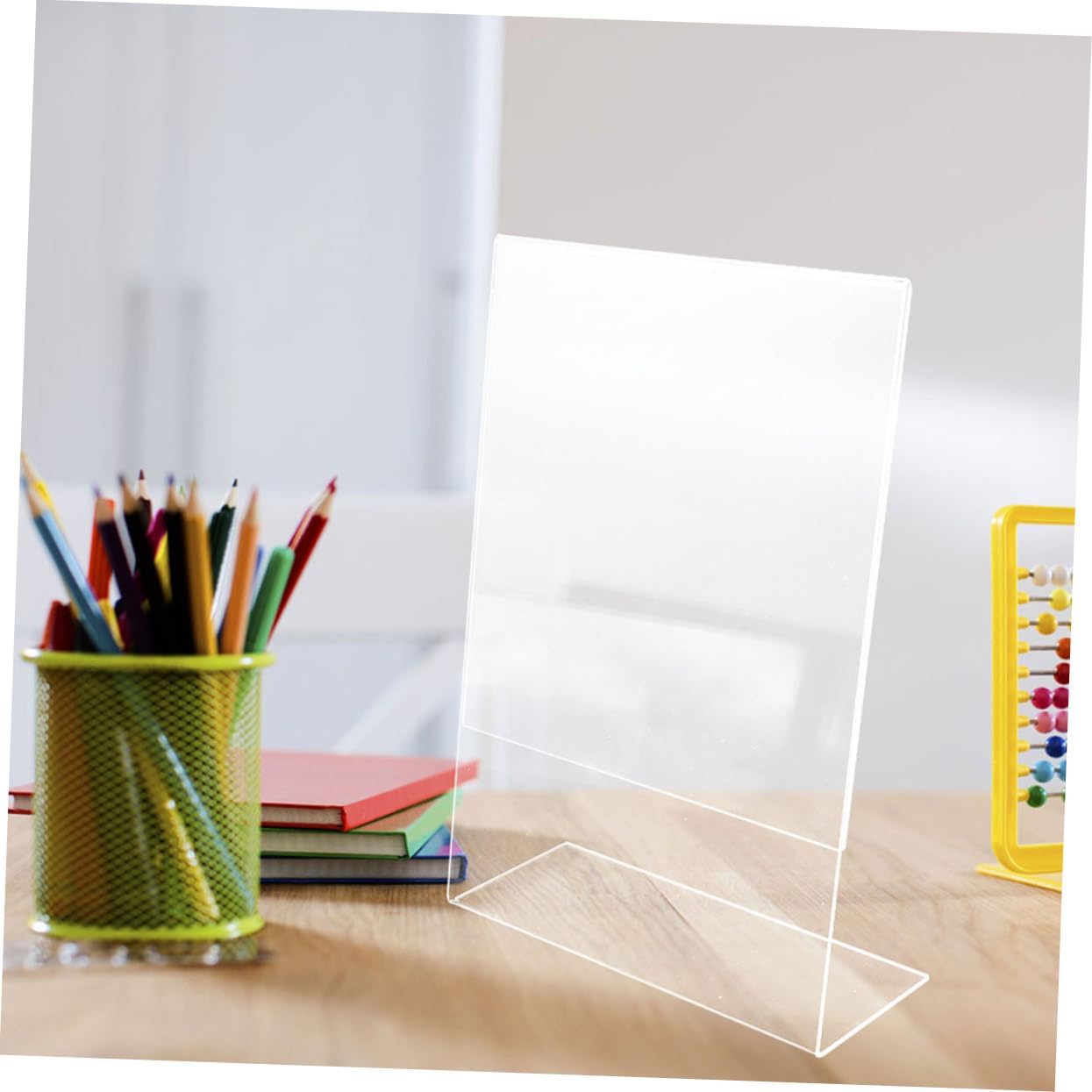TEHAUX 2pcs Transparent Acrylic Drawing Board Tilt Desktop Painting Board for Writing Reading -skid Compact Versatile Use for Artists Students