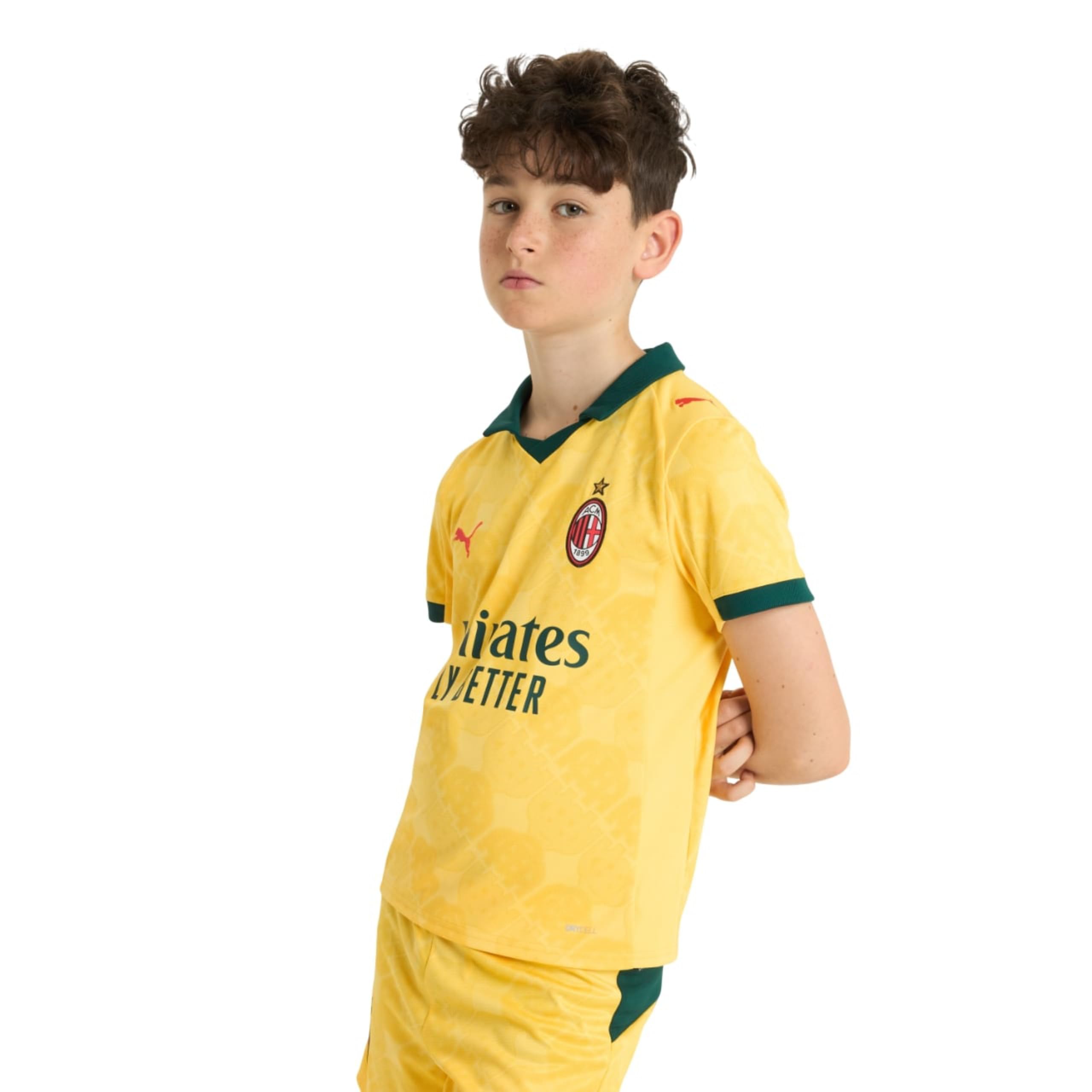 A.C. Milan Maglia Gara Third, Stagione 2025/2026, Maglietta da Calcio, Prodotto Ufficiale Unisex - Bambini e Ragazzi (Pacco da 1)