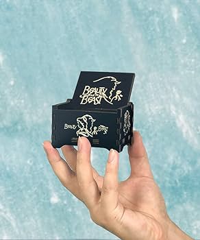 オルゴール（美女と野獣) ディズニー「美女と野獣」オリジナルブック型オルゴールボックス