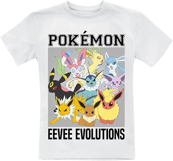 Pokémon Eevee Evolutions T-shirt wit 