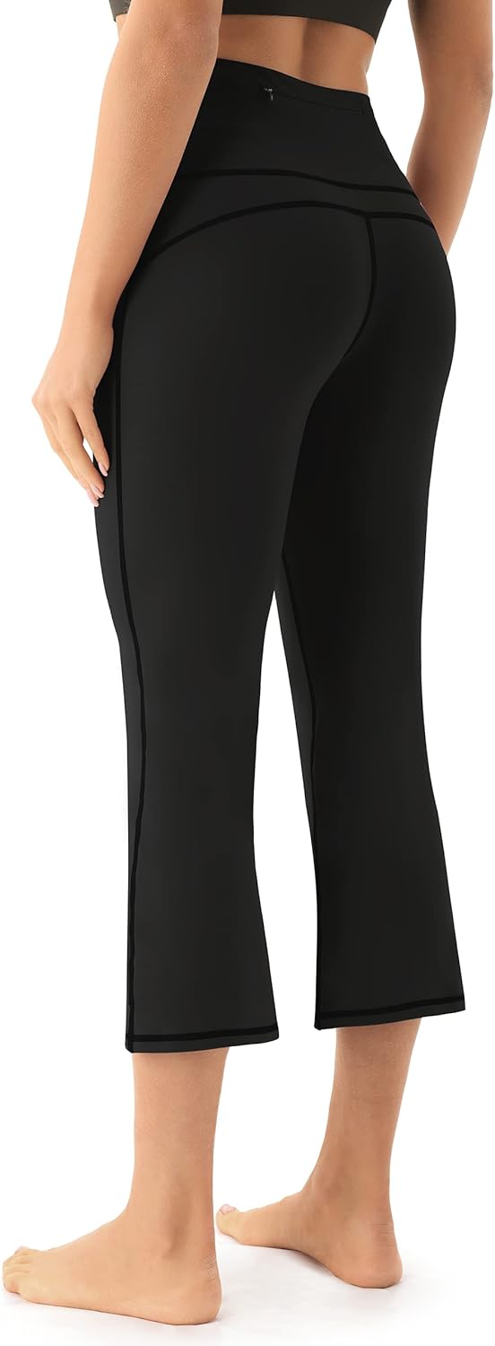 AFITNE Women's Yoga Pants Bootcut Workout Leggings Flare Casual Lounge Pants with Pockets High Waist and Tummy Control - Image 4