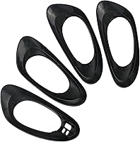 Vista 2 de APPERFiT Cubierta de Moldura de Bisel para Manija de Puerta Interior (4 piezas) Compatible con Chevy Trailblazer 2002-2009, Reemplaza 15214502
