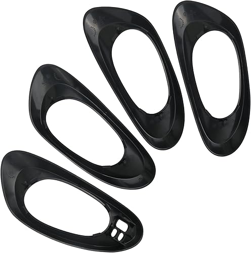 Miniatura 2 de APPERFiT Cubierta de bisel para manija de puerta interior (4 piezas) compatible con Chevy Trailblazer 2002-2009, sustituye a 15214502 15214503