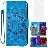 Asuwish Compatible with Coolpad Legacy Wallet Case and Tempered Glass Screen Protector Flip Cover...