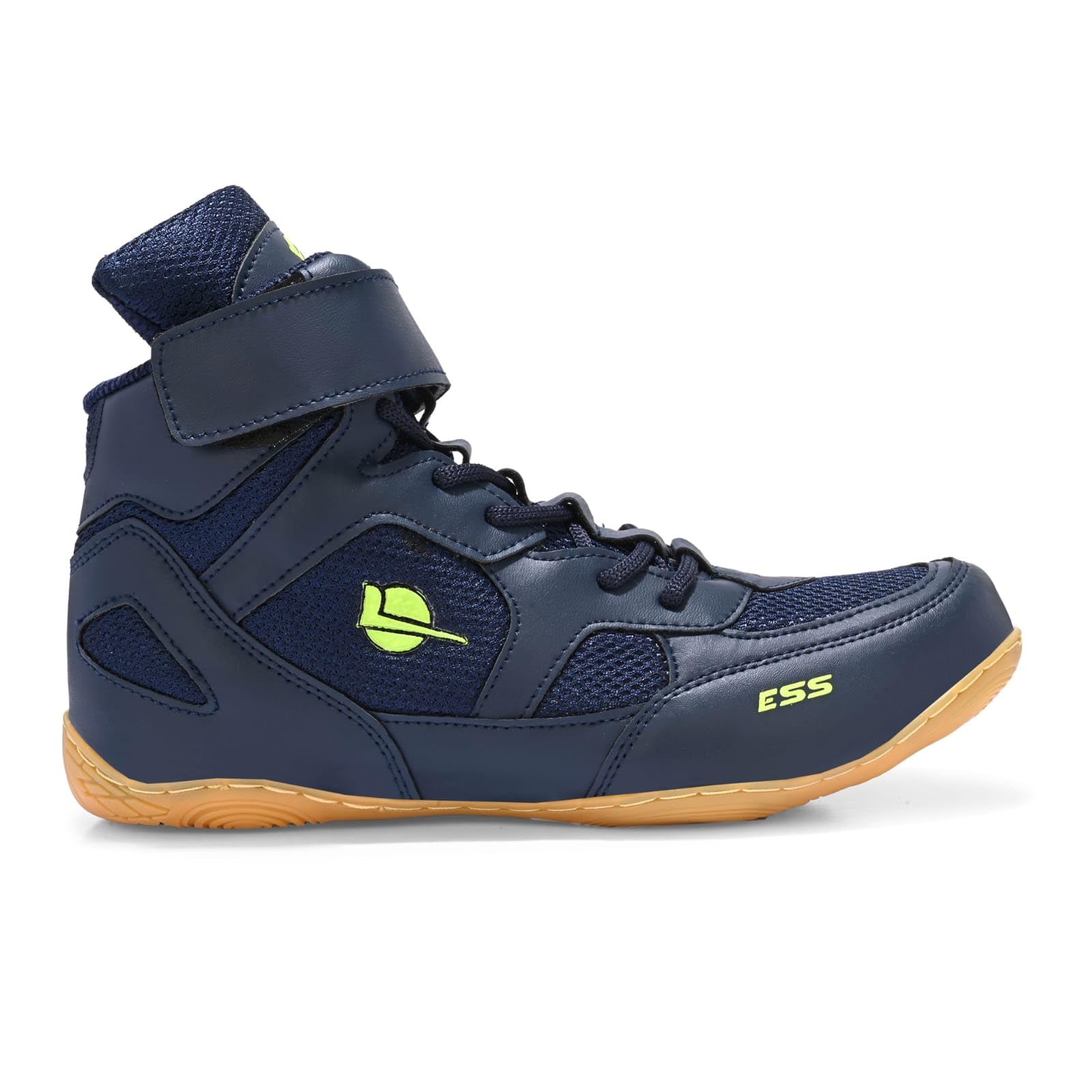 Wrestling Pro High-Top Athletic Shoes, Professional Wrestling Footwear with Mesh Upper, Gum Rubber Sole, Available in Black, Navy, Grey-image-30