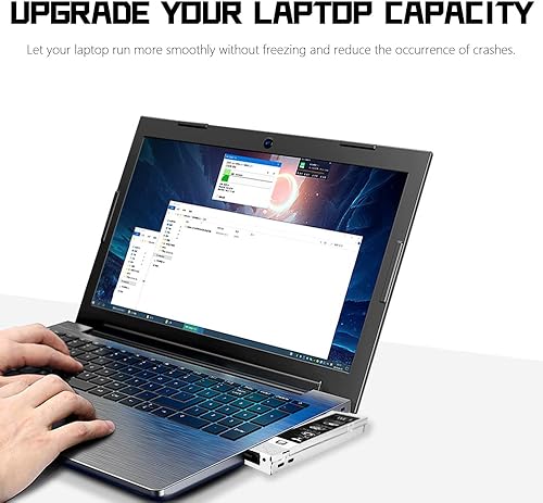 Miniatura 7 de MACHINIST Caja de disco duro SATA SSD de 2.5 pulgadas de 0.500 in, bandeja de adaptador de caja de aluminio SATA a SATA para Dell HP Lenovo ASUS