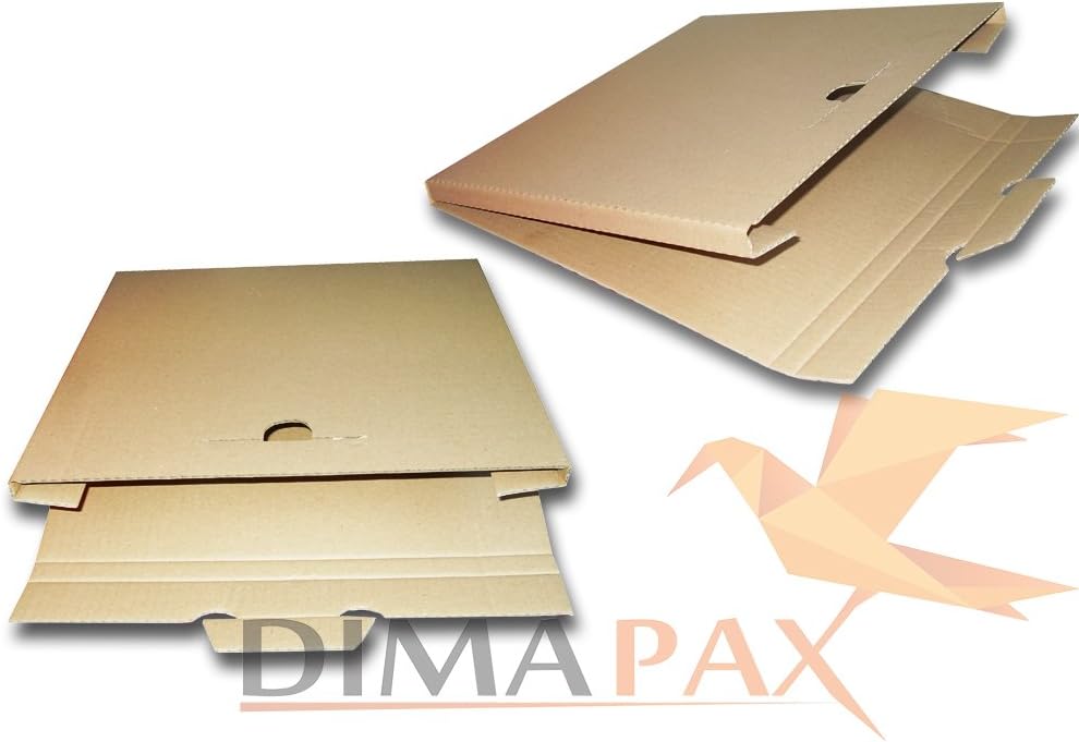 100 LP mailing boxes 325X325X20 for 3-6 Vinyl Records 12 Inch Dimapax
