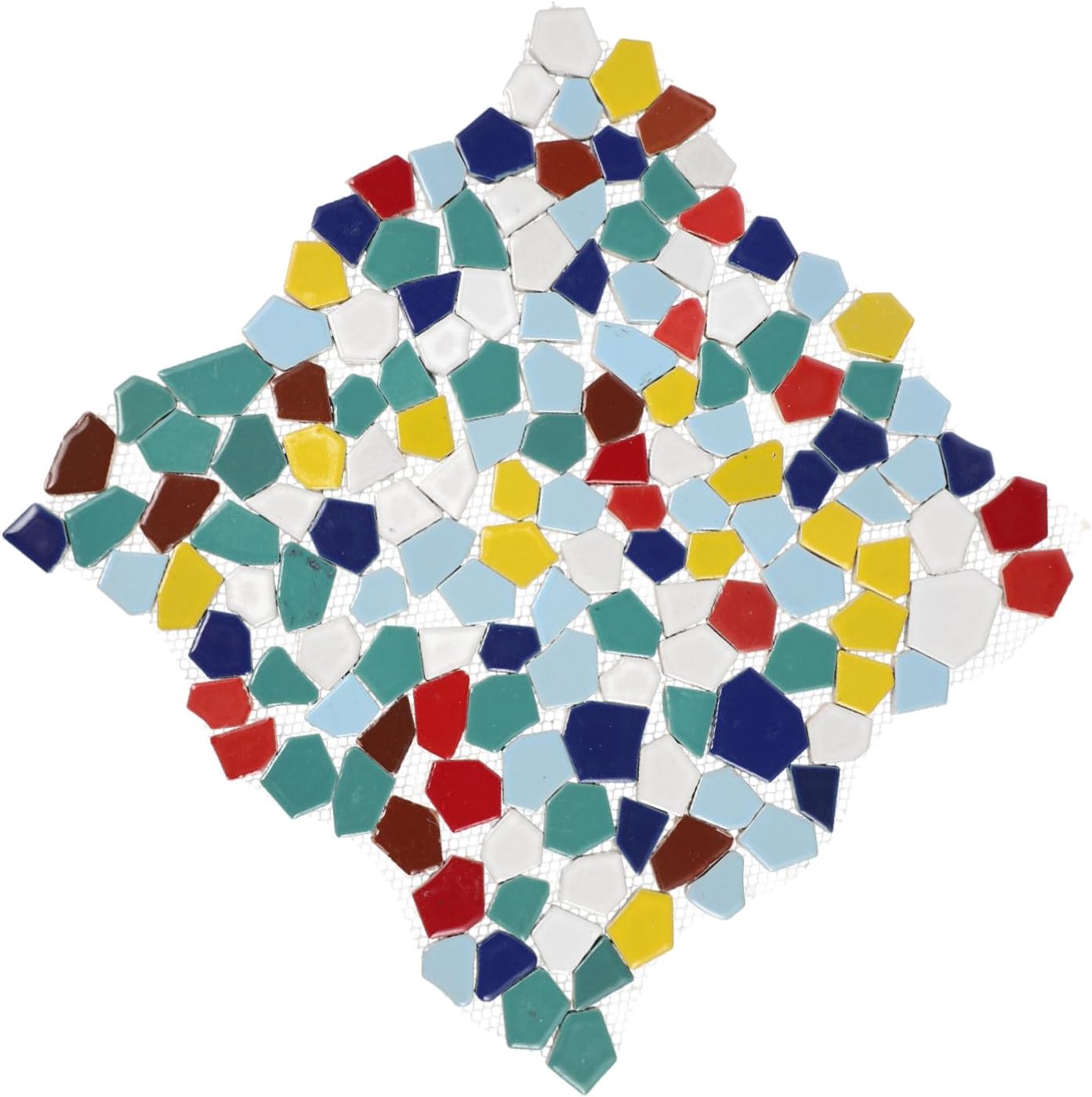 Ceramic Mosaic Tiles for Crafts DIY Projects Vibrant Colored Irregular for Garden Paths Bathroom Floors Creative Art Supplies