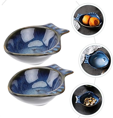 Miniatura 2 de Bandeja de cubiertos 2 unids platillo de cerámica Snack Plate Sushi Cerámica Bandeja de cubiertos