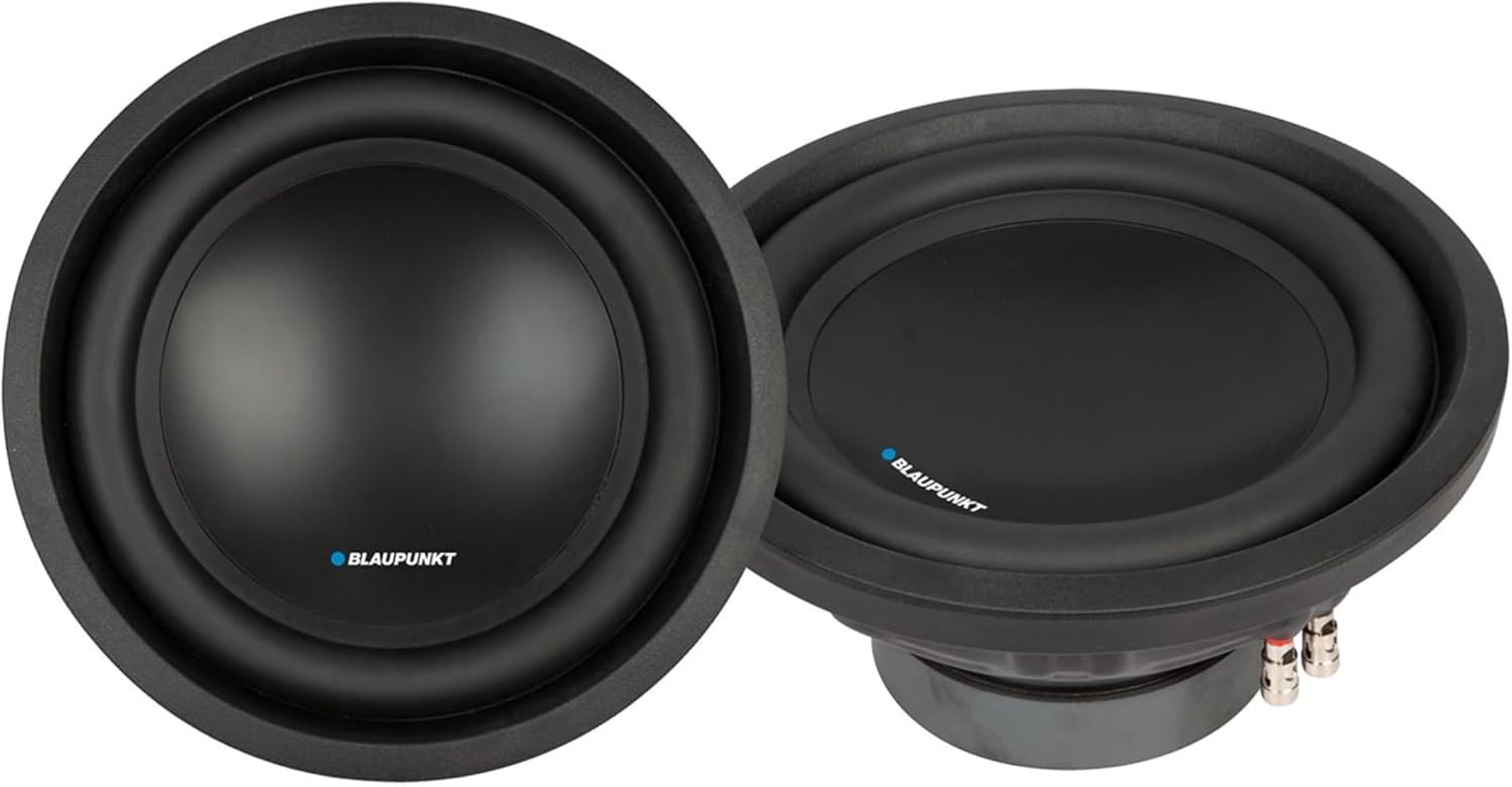 BLAUPUNKT BPW-HX120D 12" 1000W DVC Car Subwoofer Audio Speaker - 500WRMS / 1000WMax - 25Hz-500Hz Frequency Response - Treated Paper Cone with Rubber Surround