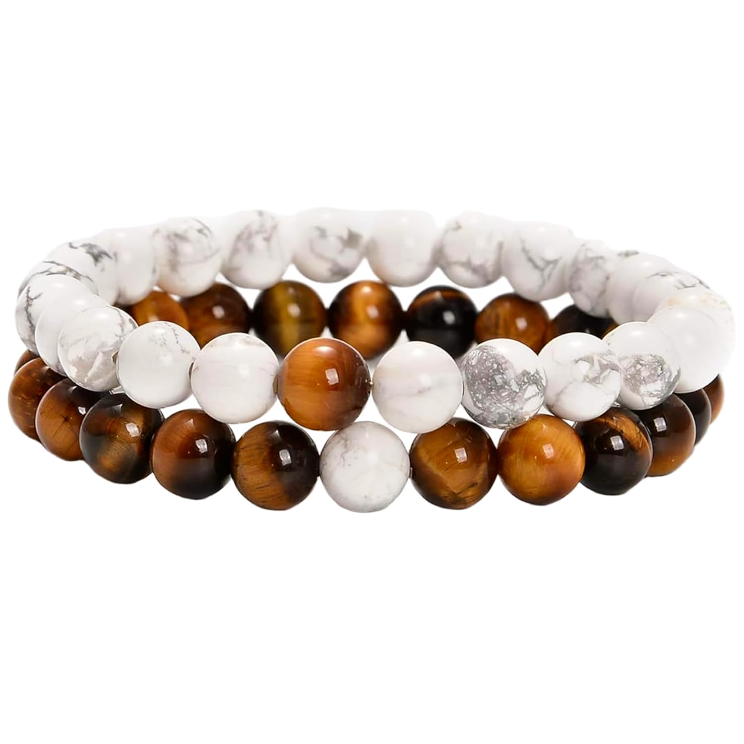 Bracelets couples œil de tigre pour surmonter le manque de la distance - 6