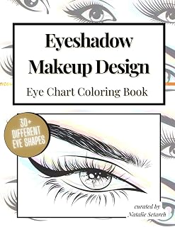 Eyeshadow Makeup Design: Eye Chart Coloring Book: Eye Chart Coloring Book | 30+ Different Eye Shapes | Curated by Natalie Setareh