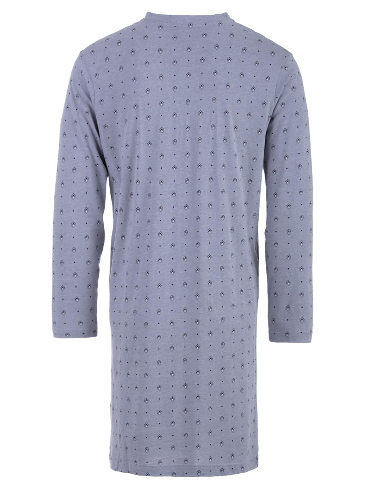 Chemise de nuit à manches longues pour homme avec poche poitrine Taille M à 3XL