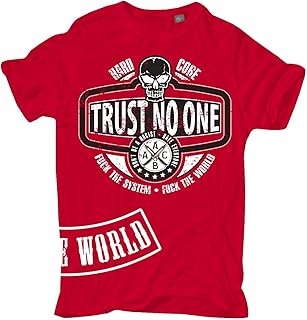 Männer und Herren T-Shirt Trust no one Größe S - 5XL
