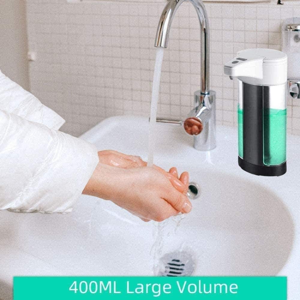 Dispenser del sensore di movimento del sapone del sapone del gel senza tantum nero, distributore di gel elettrico della batteria azionato a mano, distributore di sapone automatico del touch imper