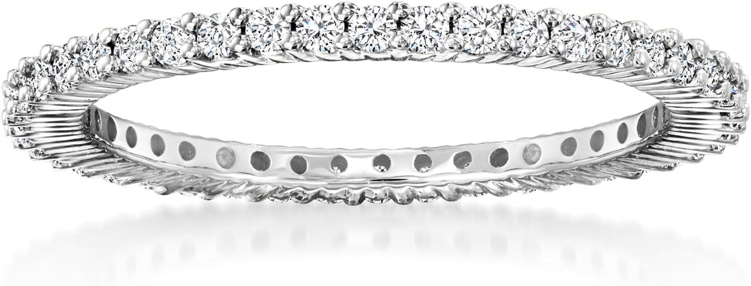 Ross-Simons 0.50 ct. t.w. Diamond Eternity Band in 14kt White Gold