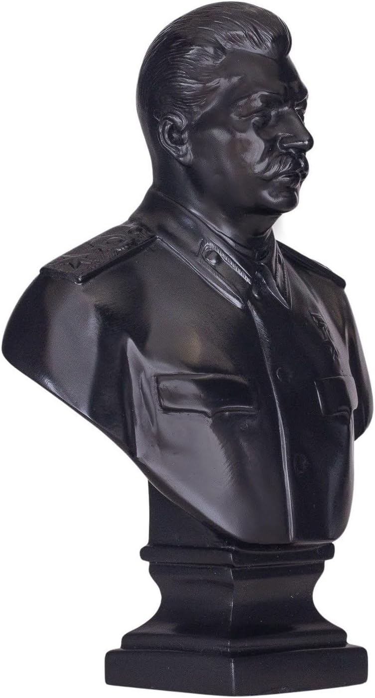danila-souvenirs Soviet Russian USSR Leader Joseph Stalin Stone Bust Statue Sculpture 9.6'' (24 cm)