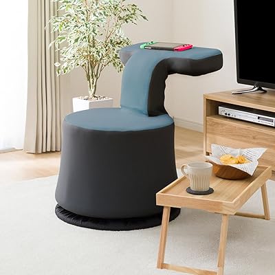 ニトリ 360°回転 ゲーミング椅子 XM003 ブルー NITORI 5677079