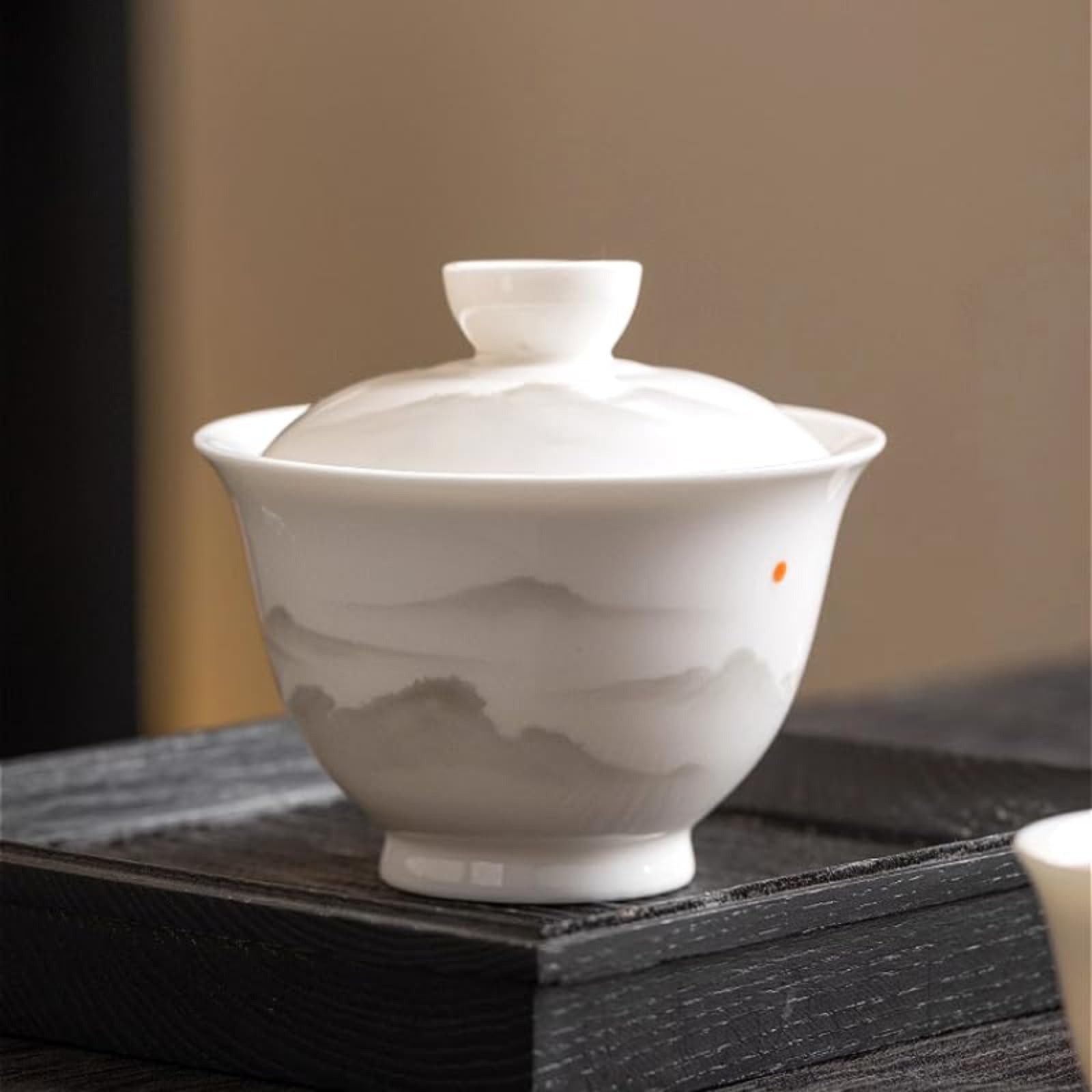 Gaiwan porcelaine blanche service à thé de 200 ml pour éviter l'amertume lors de la dégustation