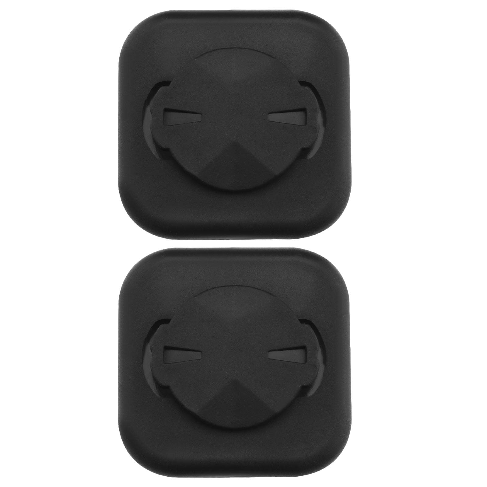 The Lord of the Tools 2PCS Cellphone Holder Compatible with Garmin Edge Bike Computer Mount Anti-skid Adhesive Phone Mount Adapter 40x40mm Plastic Black