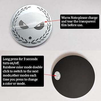 LED Cup Holder Lights, 2 PCS USB Charging Coasters With 7 Colors Luminescent Light Pad, Mat for Car Decoration Atmosphere Light