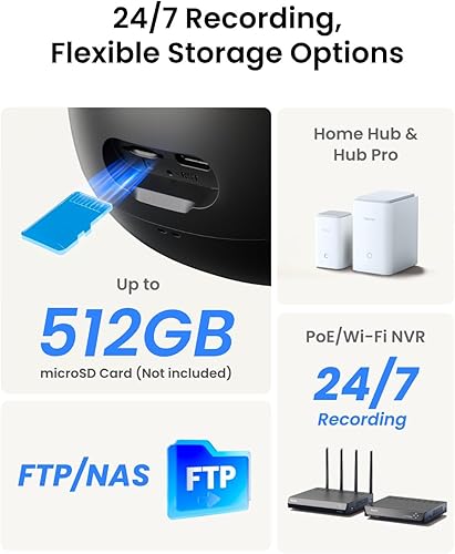 Miniatura 7 de REOLINK TrackFlex Floodlight WiFi, cámara de reflector de doble lente 4K, 3000 lúmenes, zoom híbrido PTZ 6X de 360°, seguimiento automático