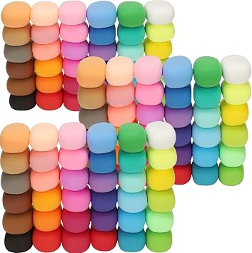 Air Dry Clay, 108 Packs Colored Foam Clay, Molding Clay, Crafting Clay, Moldable Foam Clay Super Light Weight Air Dry Clay Perfect Clay for Arts Crafts