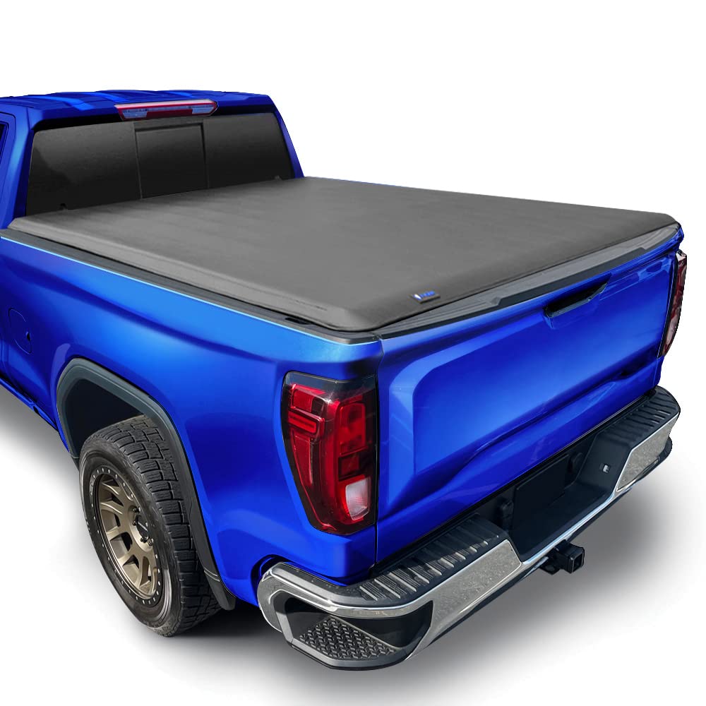 Photo 1 of Tyger Auto T1 Roll Up Truck Tonneau Cover TG-BC1C9006 Compatible with 2014-2018 Chevy Silverado / GMC Sierra 1500; 2019 LD/Limited Only