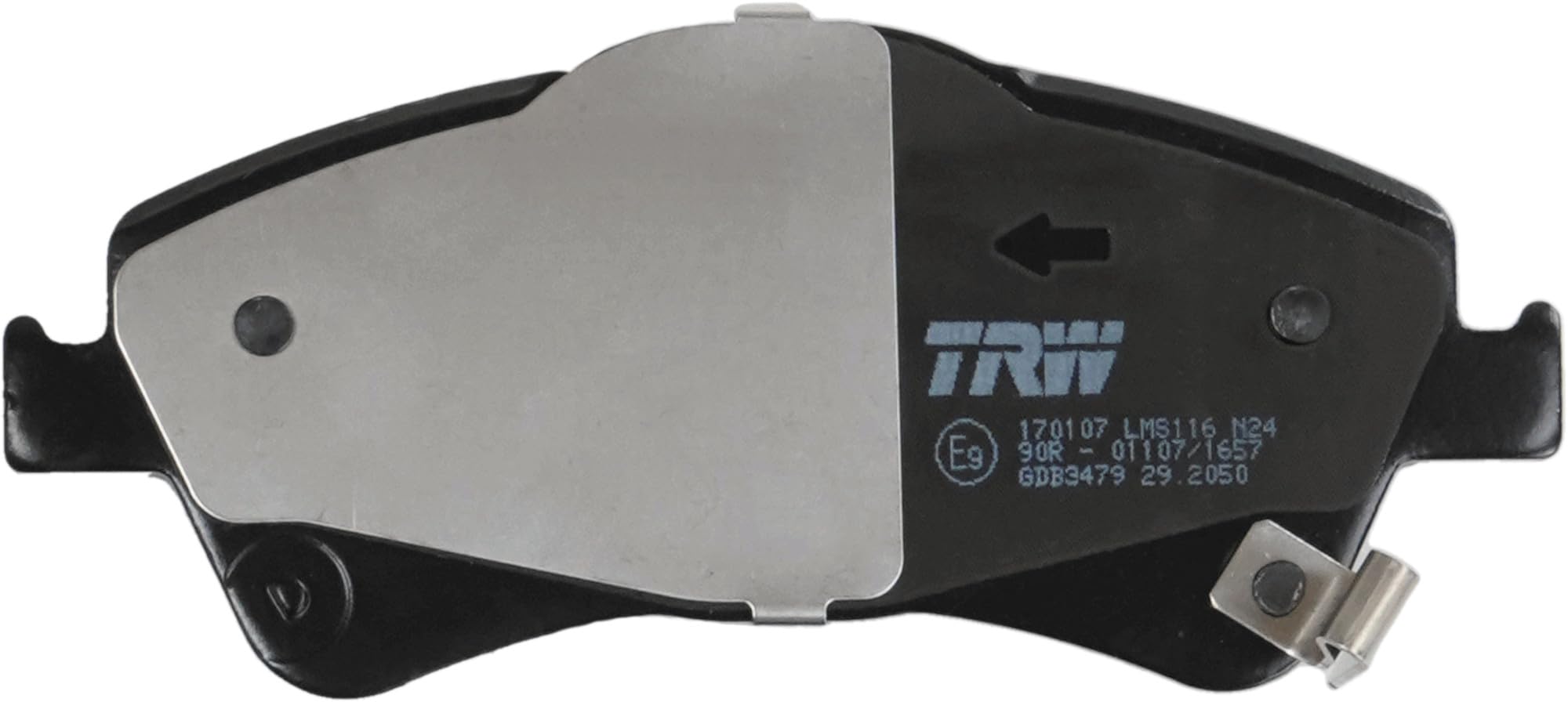 TRW GDB3479 Pastillas de Freno Juego de 4 para Toyota Corolla (_E15_) 2006-2012 Eje Delantero y Otros Vehículos