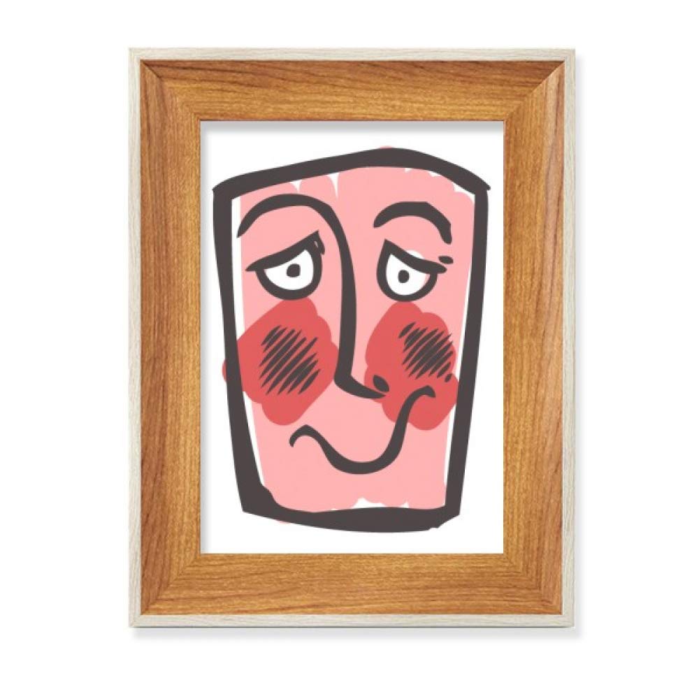 Cadre de photo en bois art abstrait idée cadeau originale pour bureau
