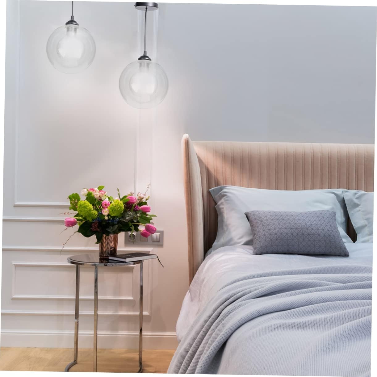 Uonlytech 5pcs Decorative Glass Lamp Shades for Modern Ceiling and Pendant Lamps Replacement Shade