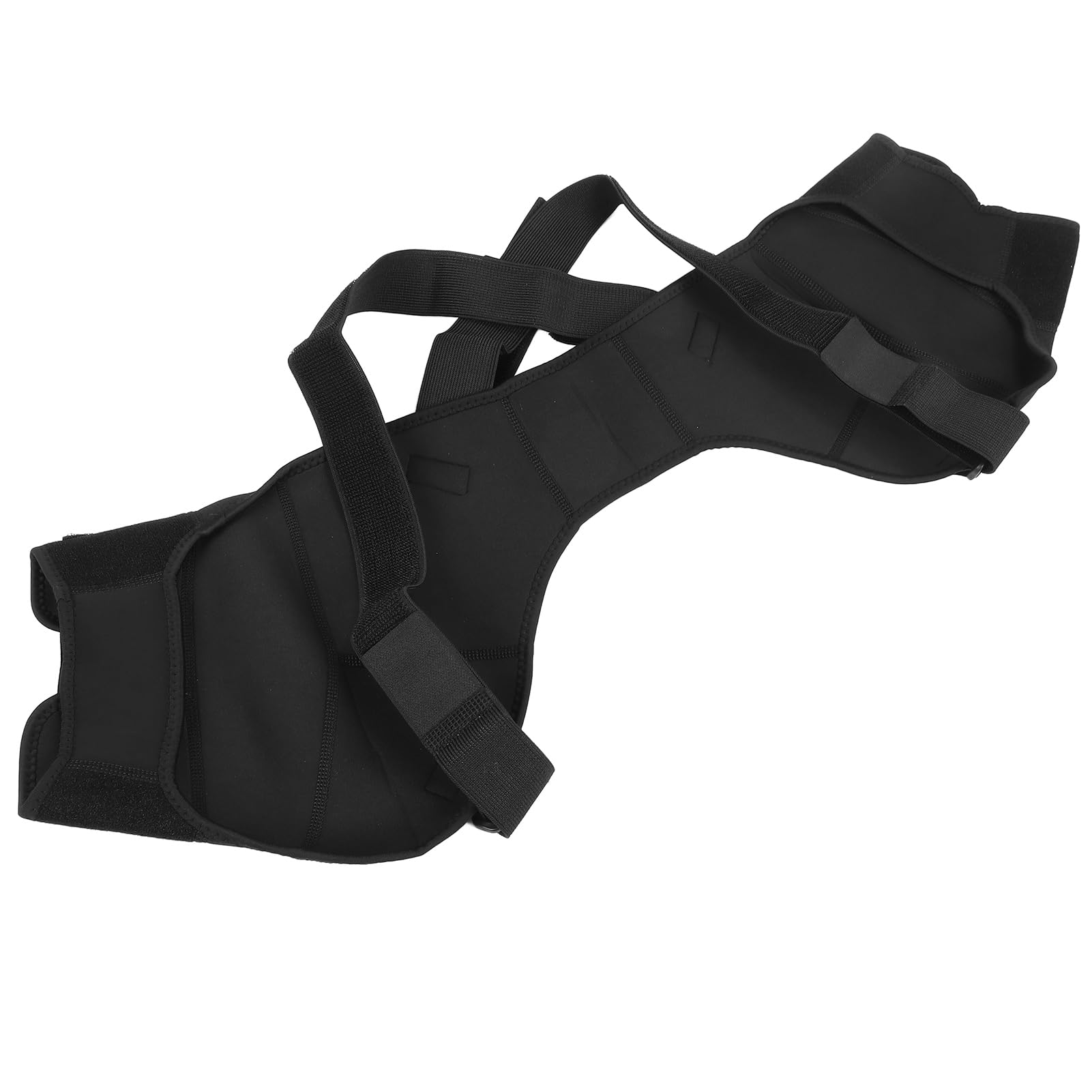 Brrnoo Bandage D'épaule élastique Ceinture D'épaule, Double Soutien D'épaule Protecteur D'enveloppe D'épaule Attelle de Bandoulière pour la Randonnée en Plein Air Sports de Levage pour la(M)