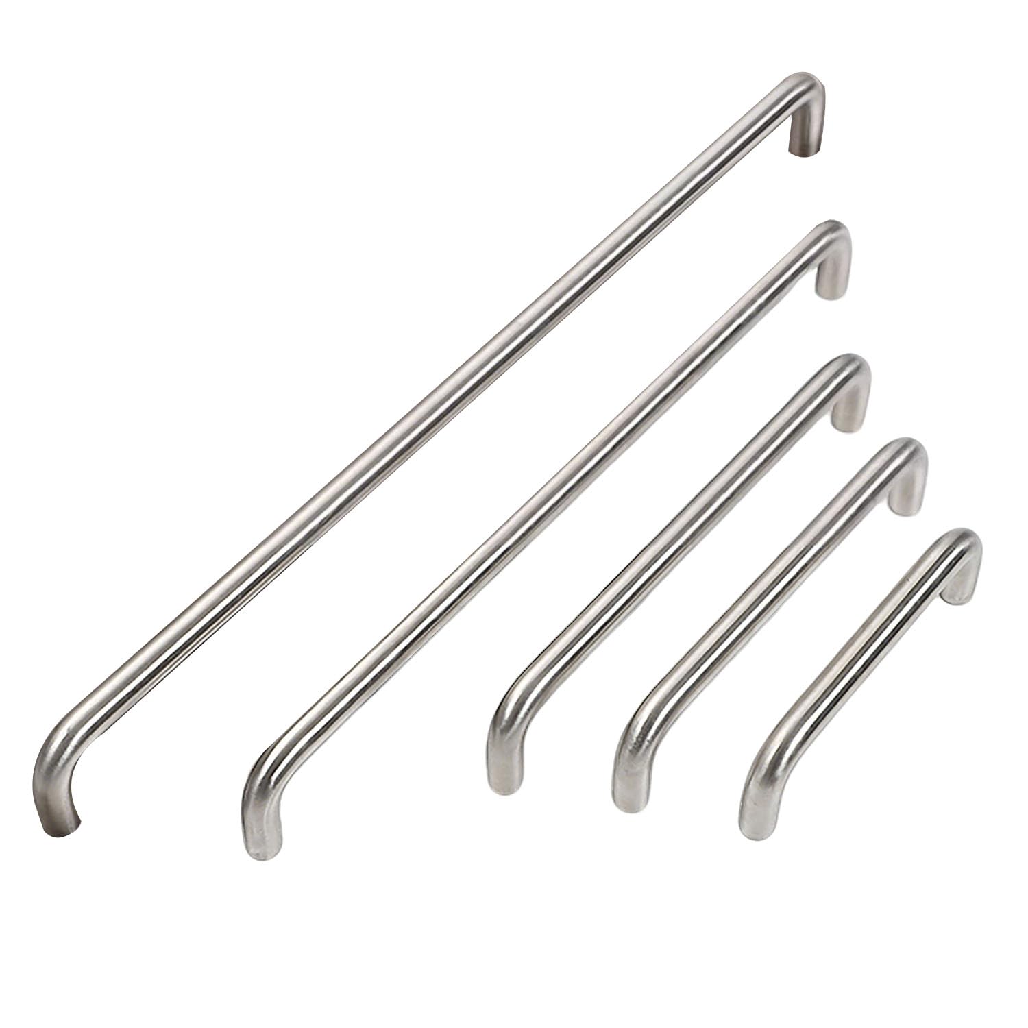 Poignée de cuisine en argent brossé 448mm pour penderie et salle de bain