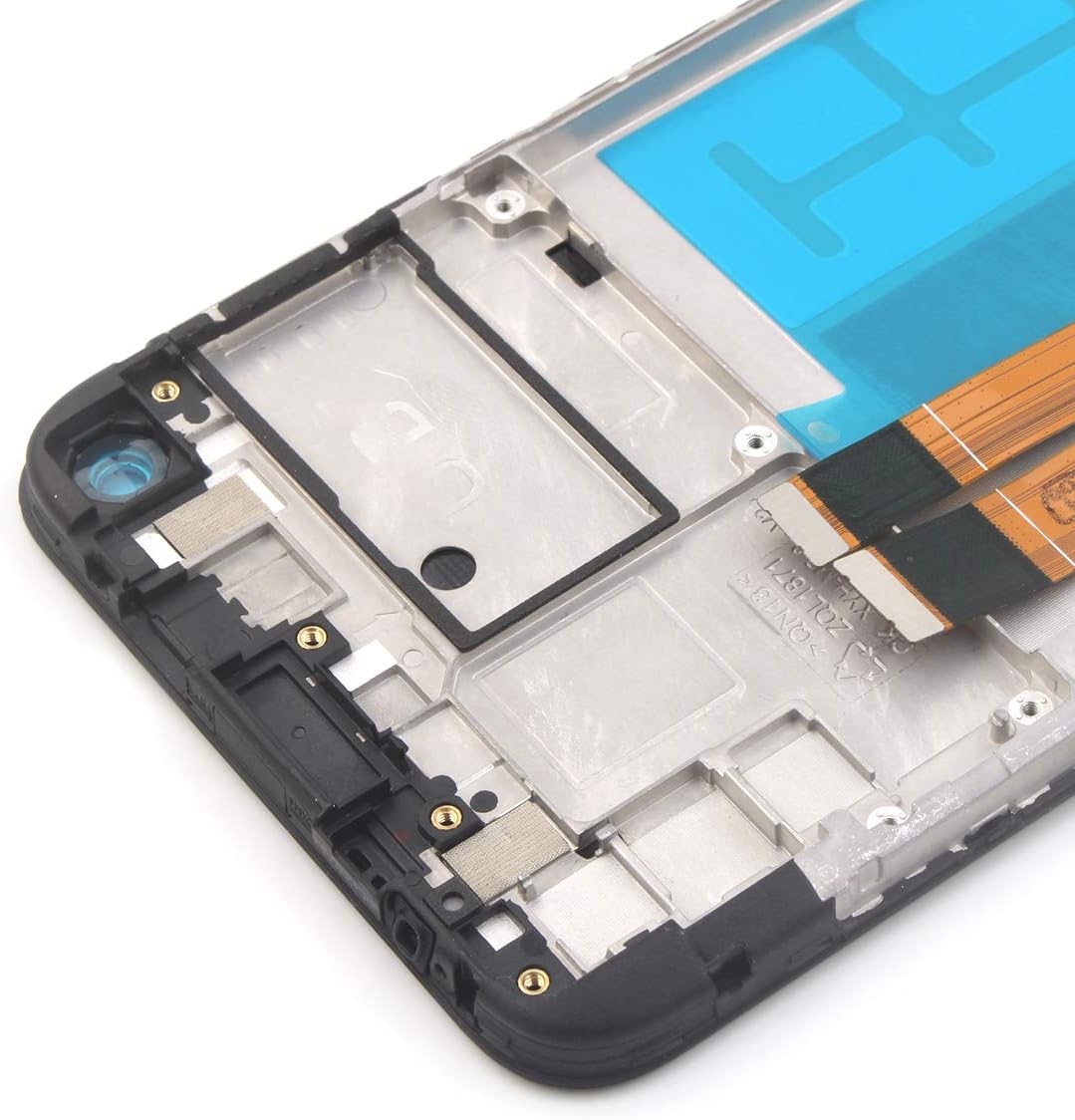 Exclusive OCOLOR Screen Replacement for Samsung Galaxy A11 A115 A115F A115M A115F/DS LCD Display Repair Parts Touch Screen Digitizer Assembly with Tools + 1 Piece Tempered Glass Film (with Frame)