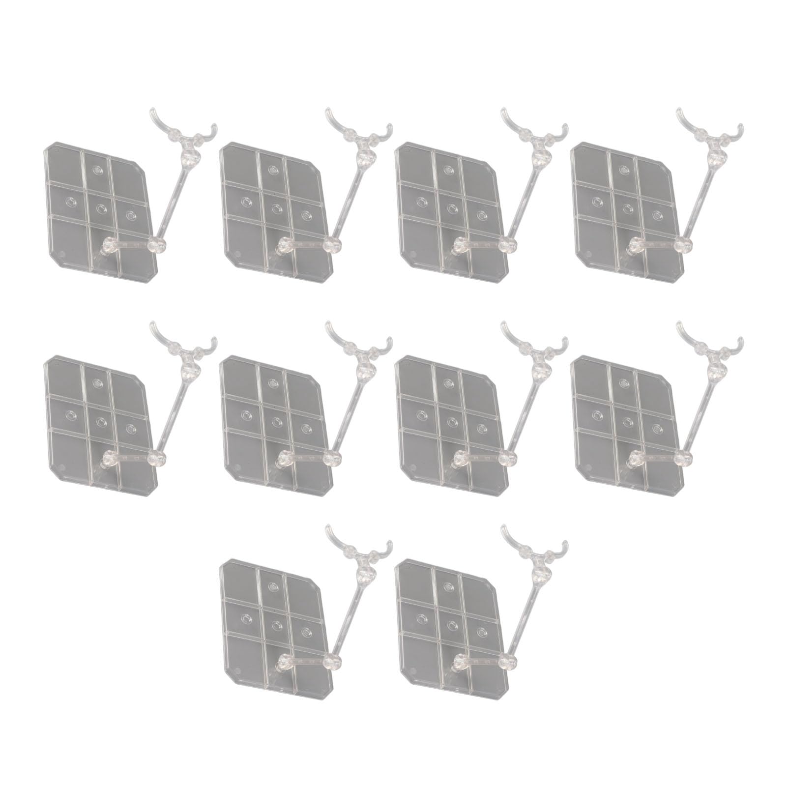 10 Sets Action Figure Stand Transparent Acrylic Anime Figure Display Stand Support Holder Base