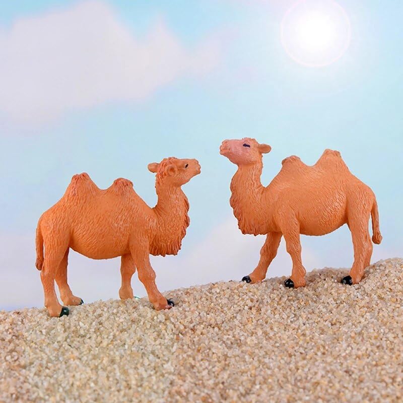 Miniatura 3 de GRFIT Sculptures Home Decor Camel Toy Model Figurine Kids Simulation Wild Animal Realistic Desktop Ornaments Collection Decor Craft Living Room