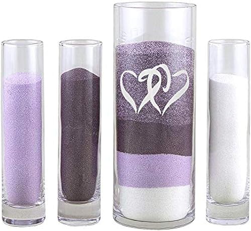 Miniatura 10 de Accesorios de boda, Live and Love Juego de ceremonia de arena de 4 piezas (11186)