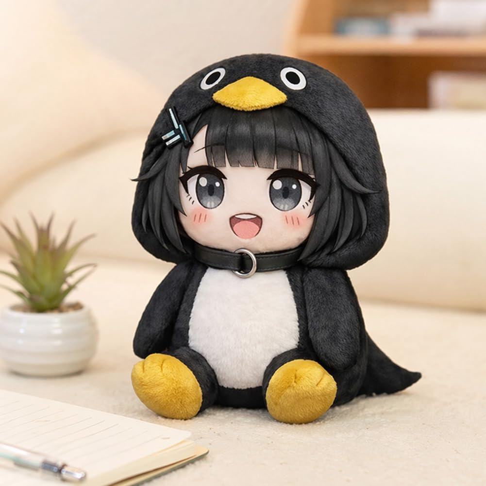 Générique Peluche gugugaga Pingouin, Doudou Gugu Gaga, Peluche Goo Goo Gaga Douce et Mignonne, Poupée Pingouin Meme Lavable et Élégante, Cadeau pour Fans (A-sans Son 40cm)
