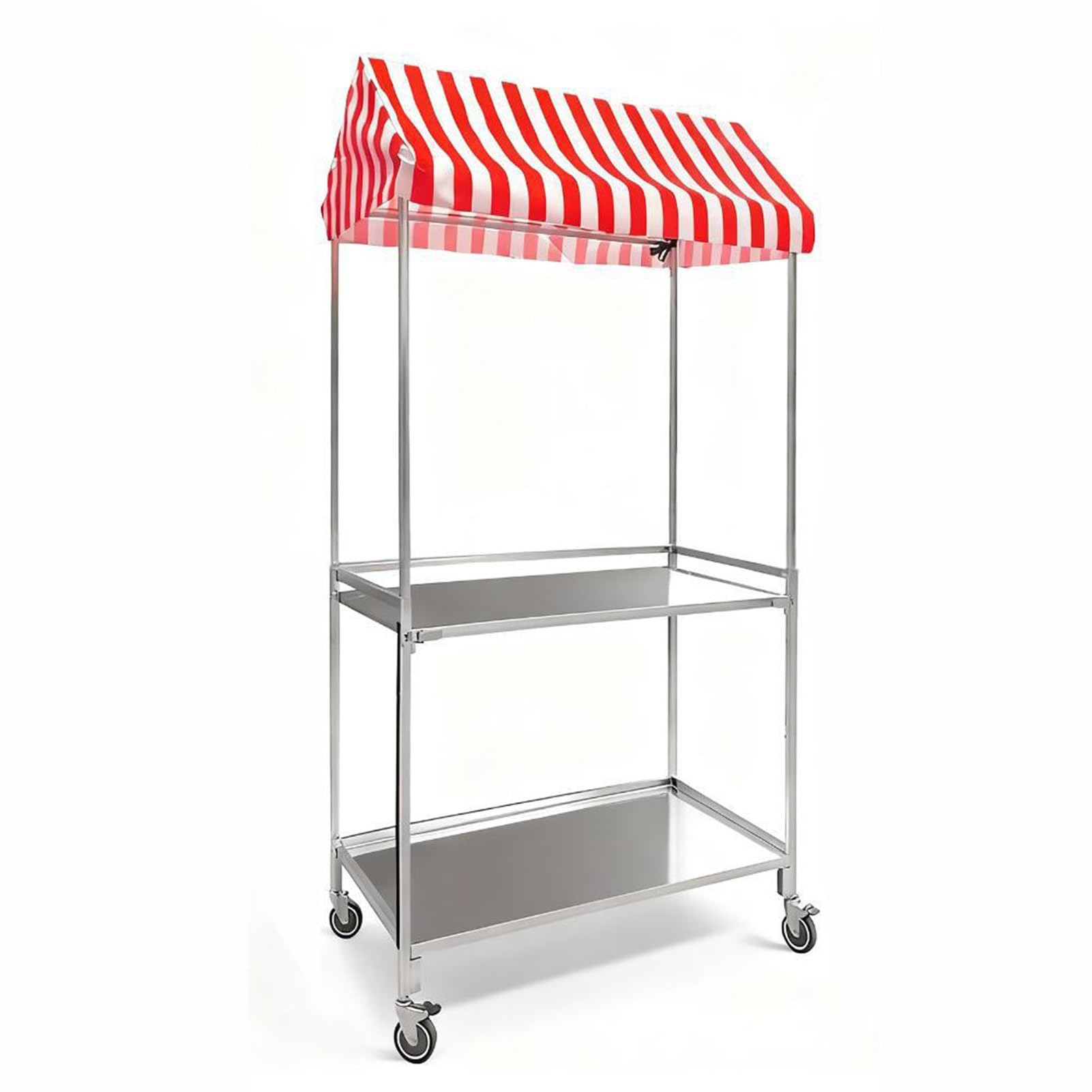 Carrito portátil para exteriores para comida callejera y eventos, puesto de comida móvil, fácil instalación, ligero para mercados, festivales, catering