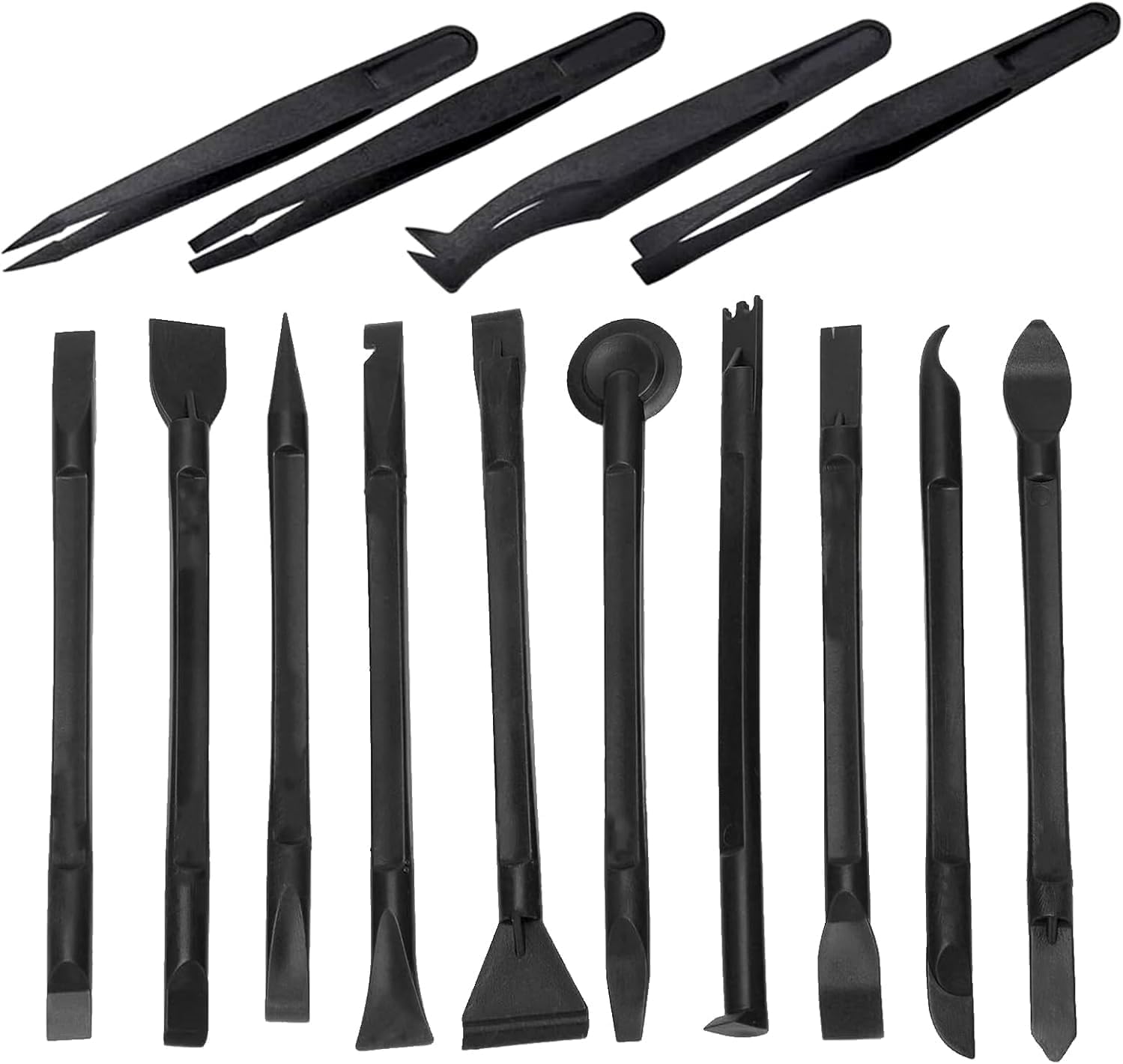 14PCS Plastic Scraper Tool Kit – Putty 10PCS Plastic Scraper Tool + 4PSC Precision Anti-static Tweezers, Non-scratch Pen-shaped Scraper, Multipurpose Cleaning Scrapers for Labels, Tight Spaces 14PCS Plastic Scraper Tool Kit – Putty 10PCS Plastic Scraper Tool + 4PSC Precision Anti-static Tweezers, Non-scratch Pen-shaped Scraper, Multipurpose Cleaning Scrapers for Labels, Tight Spaces