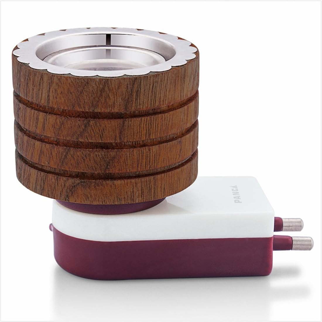 PANCA Sheesham Wooden Kapoor Dani, Pooja Camphor Diffuser for Home Bakhoor Burner Puja Kapoor Dani Electric Kapoor Dani for puja Kapoor Machine Diffuser