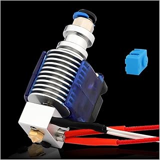 APAAZO Upgraded V6 Hotend 1.75mm 12V/24V Remote Bowen Print J-head Extruder Compatible With E3D PT100 HOTEND 3d Printer Kit Parts (Color : With fan, Size : 24V All-metal)
