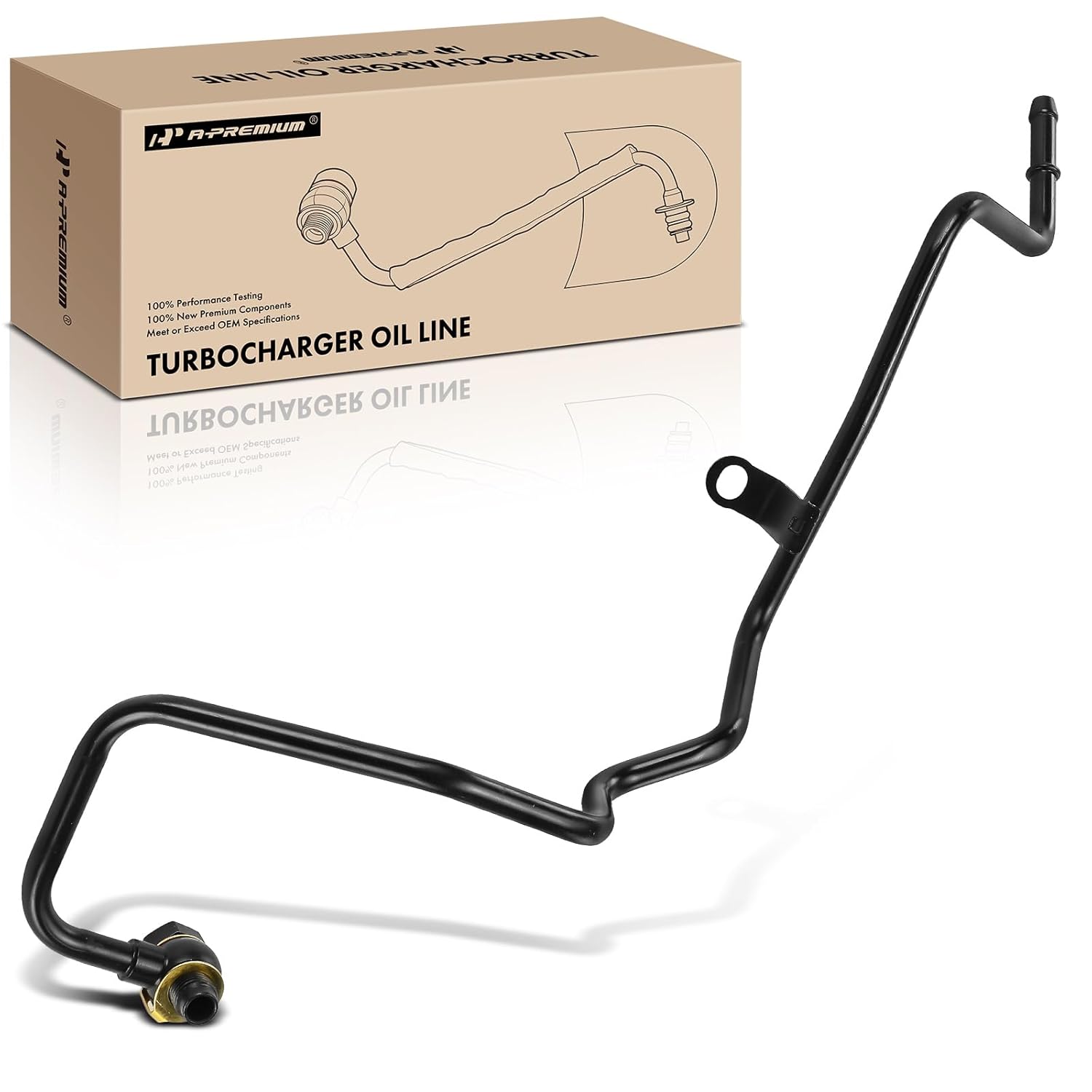 Linha de Óleo do Turbo A-Premium Compatível com Ford Explorer 2013-2019 e Police Interceptor Utility 2015-2019, 3.5L, Lado Direito, Substitui # AA5Z9U468E