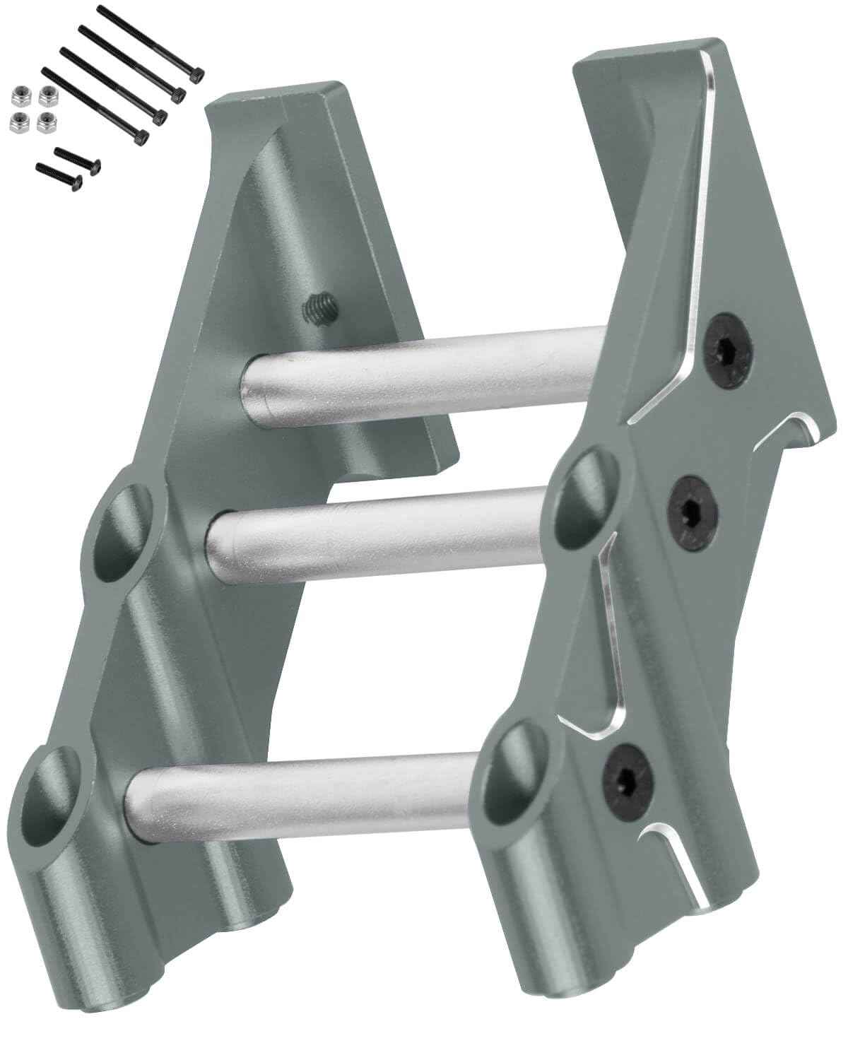 hopsupRC RC Wing Mount Upgrades Part for 1/10 Kraton Outcast 4X4 4S V2 BLX,Alloy Rear Wing Mount Hops Up,Replace ARA320631,Titanium