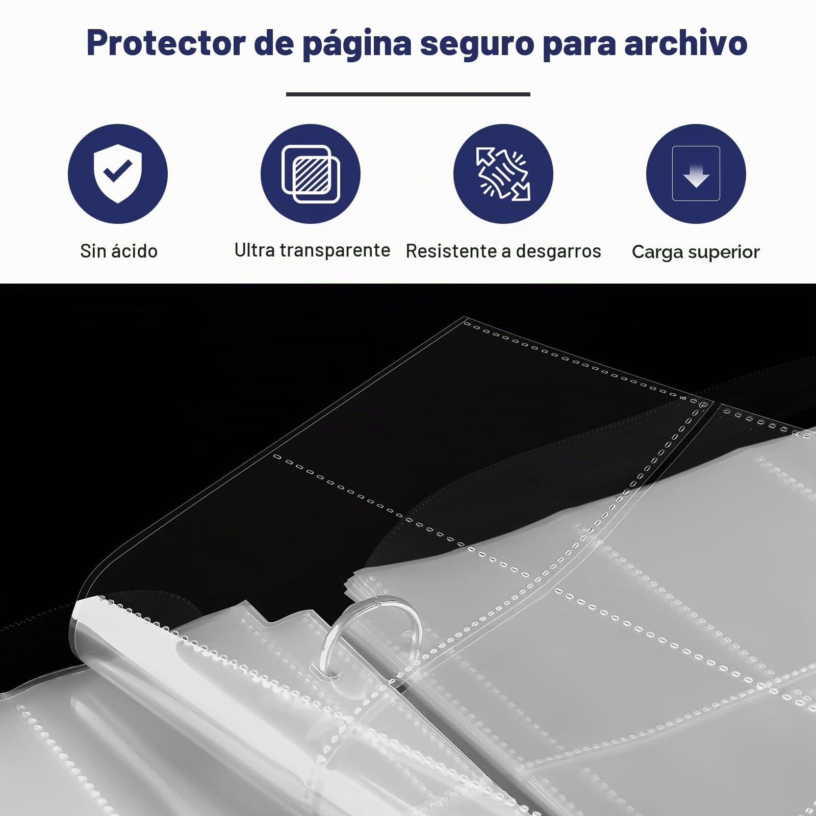 Mlikero 720 Album Cartas, Album Cromos con 9 Bolsillos por Lado, Archivador Cartas Card Binder para el comercio de Tarjetas, Tarjetas de deportes